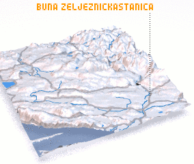 3d view of Željeznička Stanica Buna